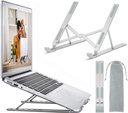 Support  pour ordinateur portable et tablette, pliable en aluminium, Angle de 6 niveaux réglables, Argent