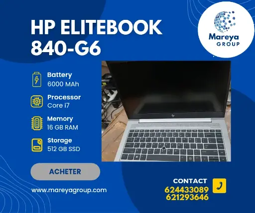 HP EliteBook 840 G5 Core i7-8650U I 16Go I 512 Go SSD